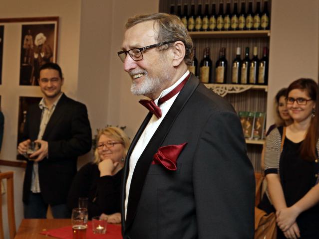 Ladislav Frej na společenském setkání po představení, foto Michal Klíma